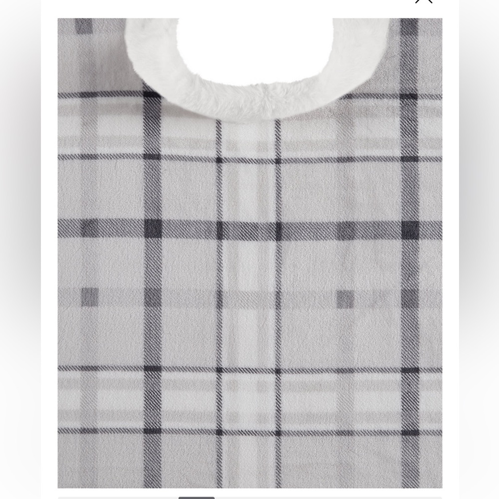 Premier Comfort Gray Plaid Cozy Wrap - Picture 3 of 4